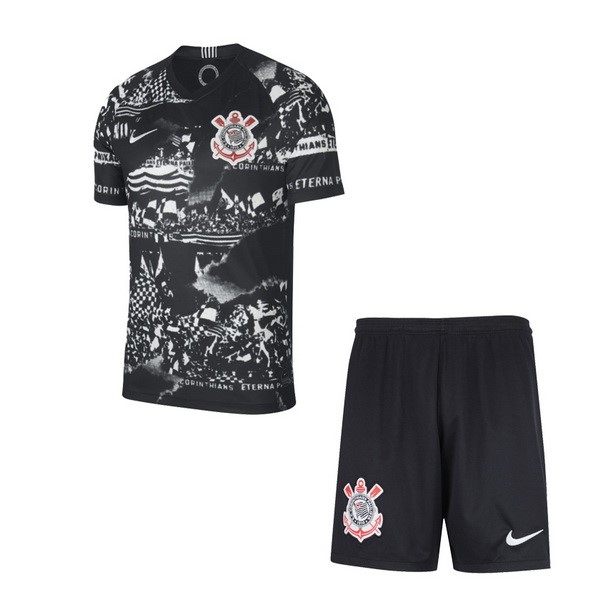 Camiseta Corinthians Paulista Tercera equipación Niños 2019-2020 Negro